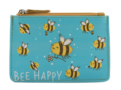 Pinky Bee Happy Coin Purse