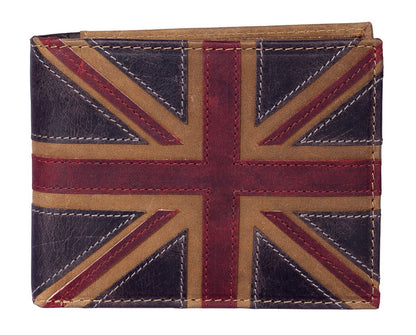 Union Jack Coin Wallet Brown - RFID